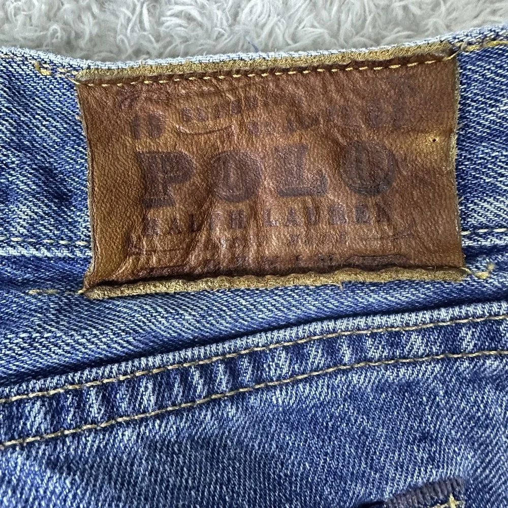 VTG Polo Ralph Lauren Men's 40x30 Medium Wash Denim Jeans Classic Fit‎ Workwear